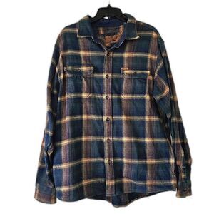 Orvis Men's Big Bear Heavyweight Flannel Shirt Cotton Multicolor Large